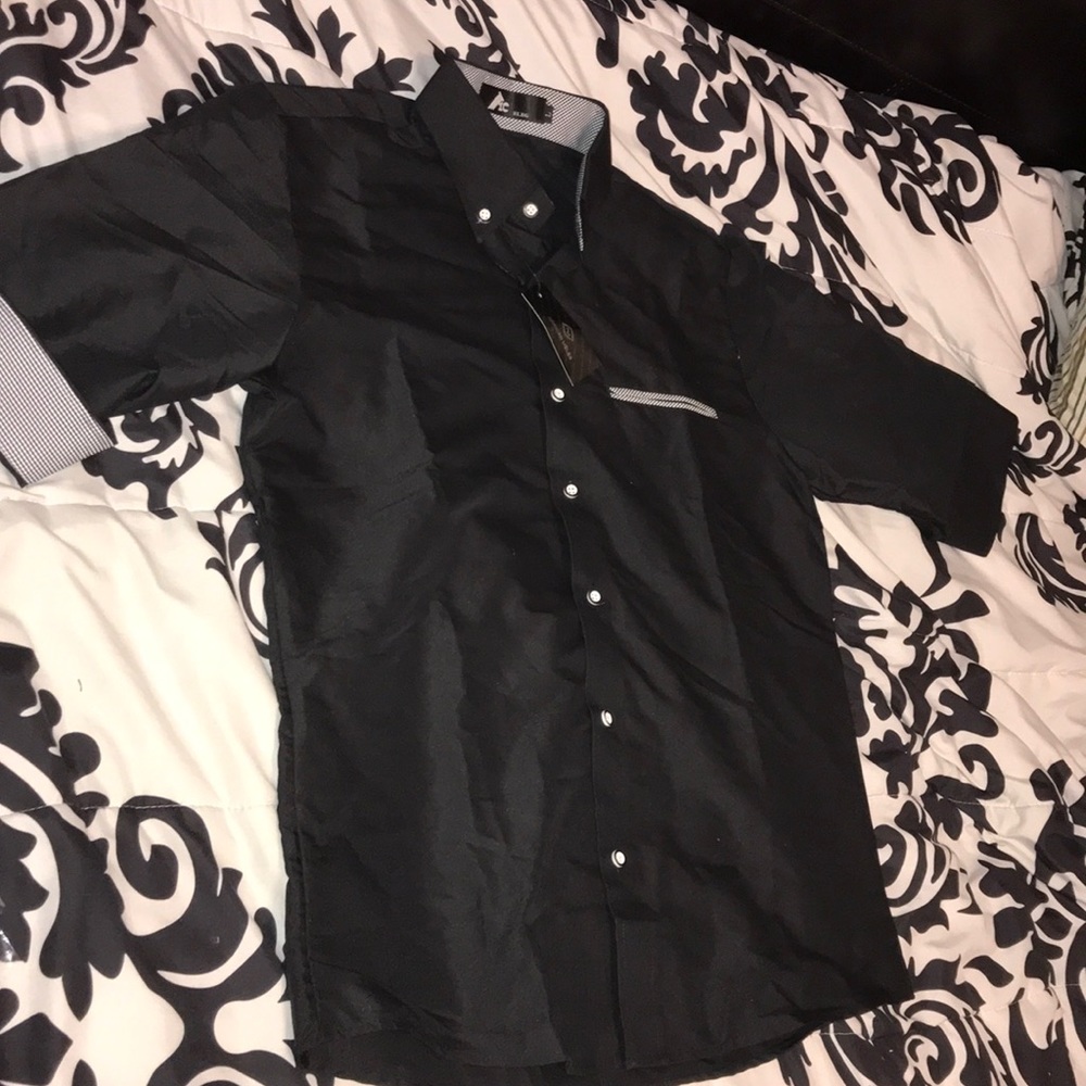 Black Men’s Dress Shirt